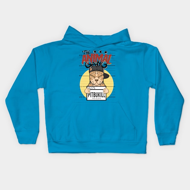 the animal gang Kids Hoodie by the house of parodies